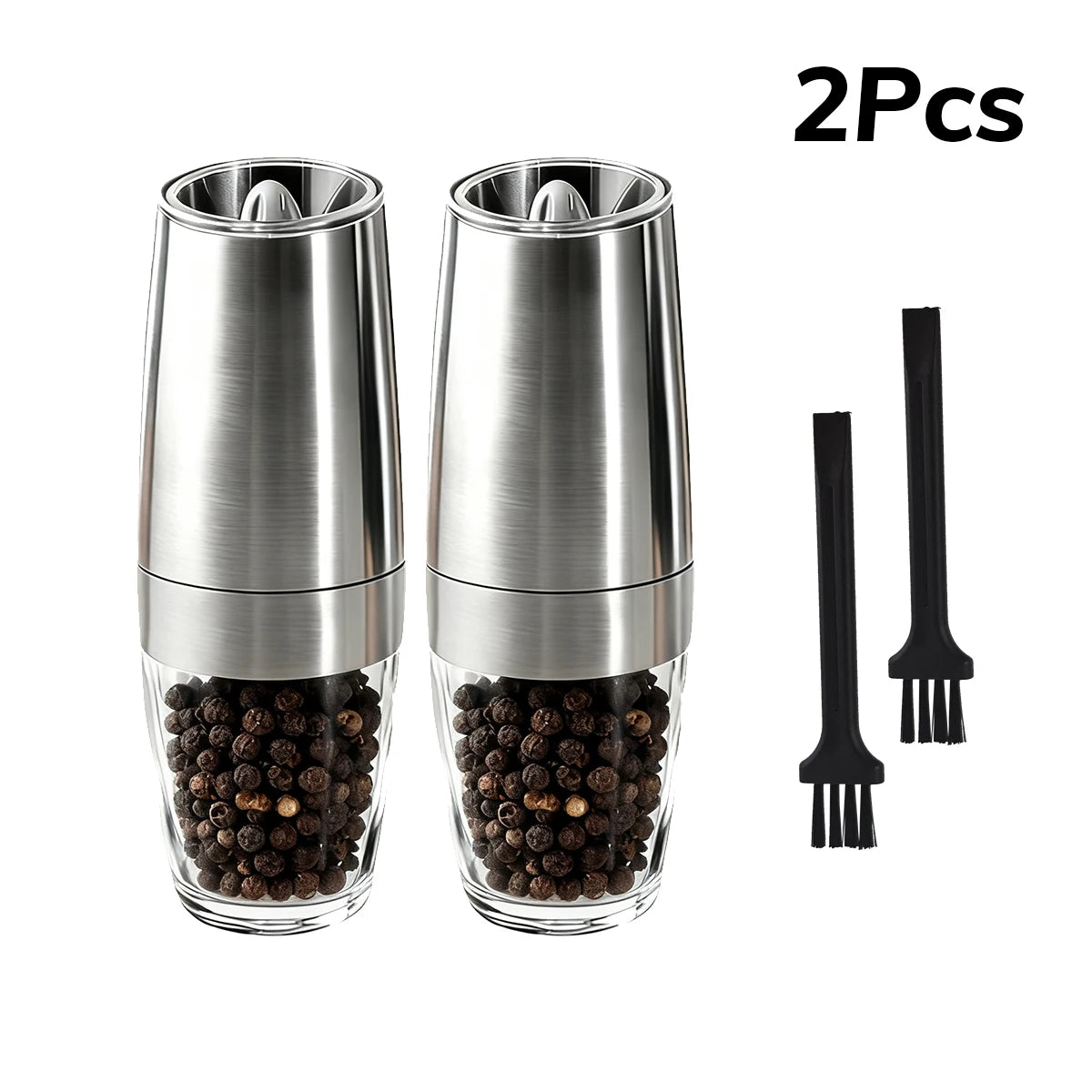 Electric Pepper and Salt Grinder Set 2pcs