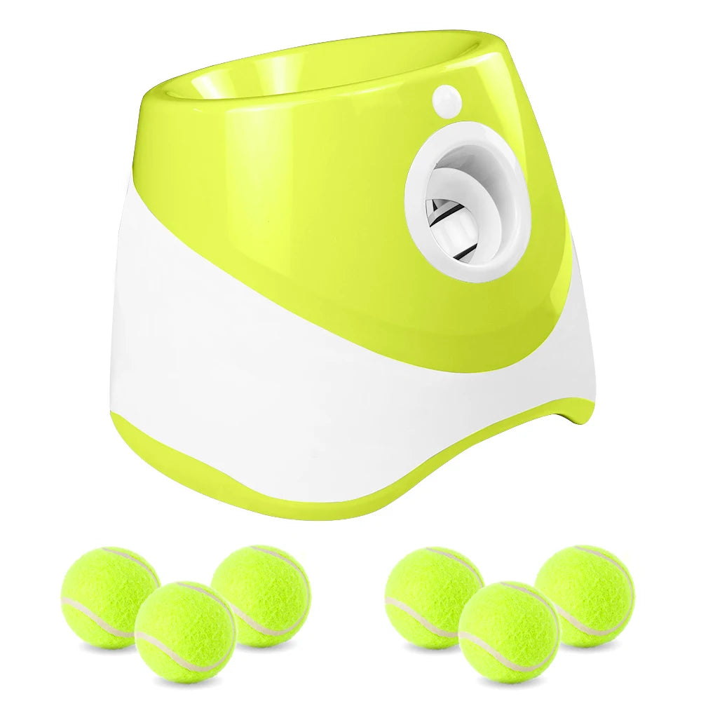 Lanzador automático de pelotas para perros – Máquina de lanzar recargable para perros pequeños y medianos