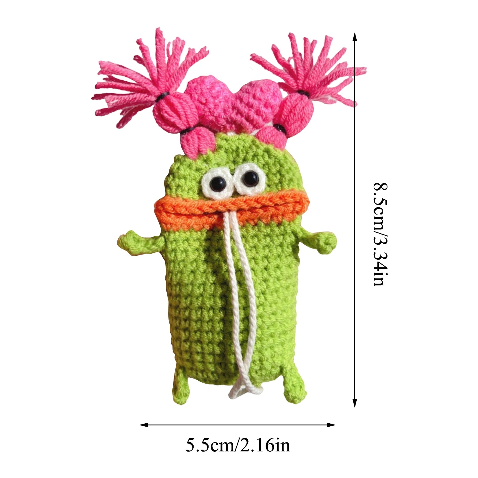 Lustiges, handgestricktes Autoschlüsseletui