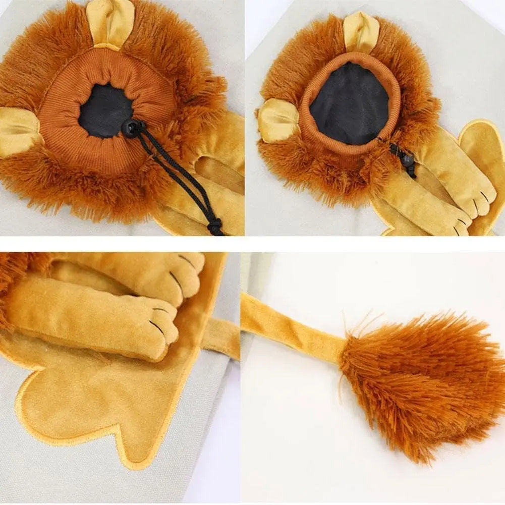 Bolso de Hombro para Mascotas León – Lona de Algodón Suave para Gatos y Perros Pequeños