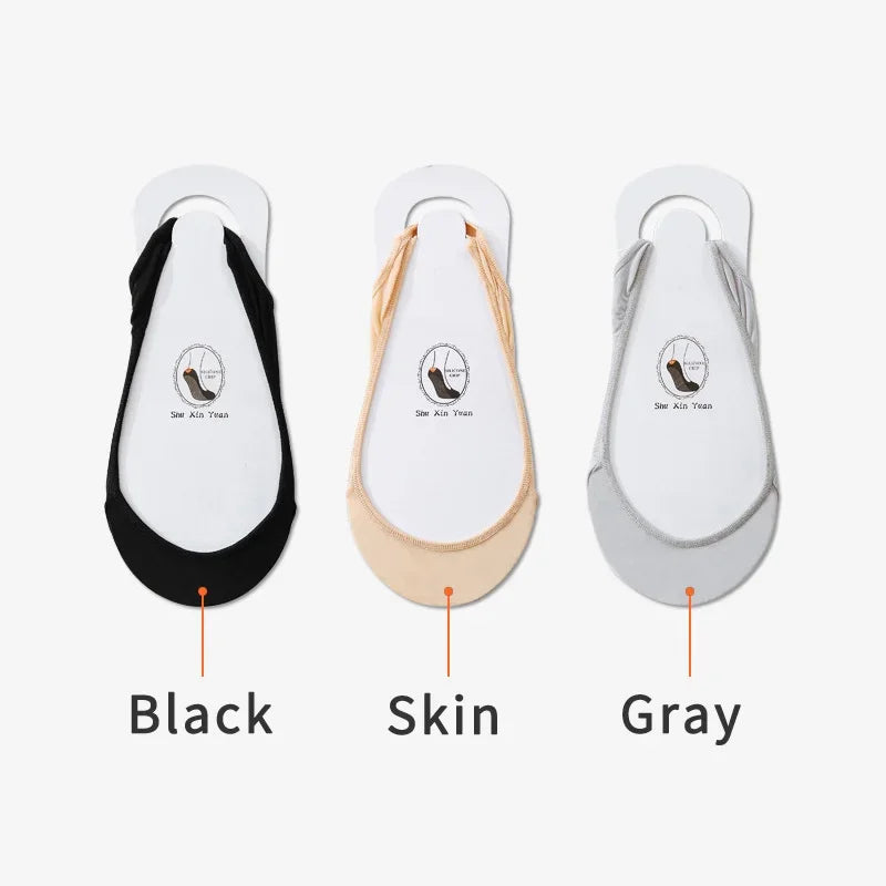 Invisible Low-Cut Footies with Silicone Grip for Heels &amp; Loafers