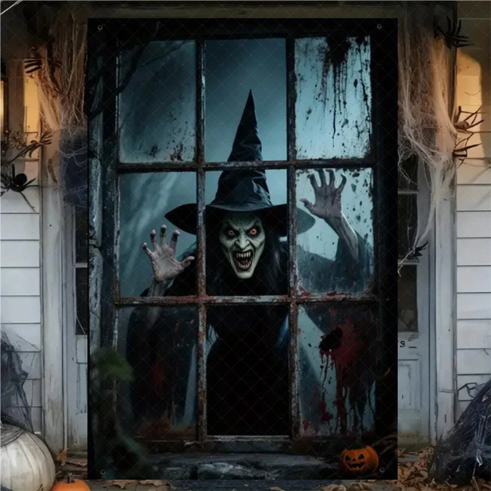 Halloween Curtain Banner