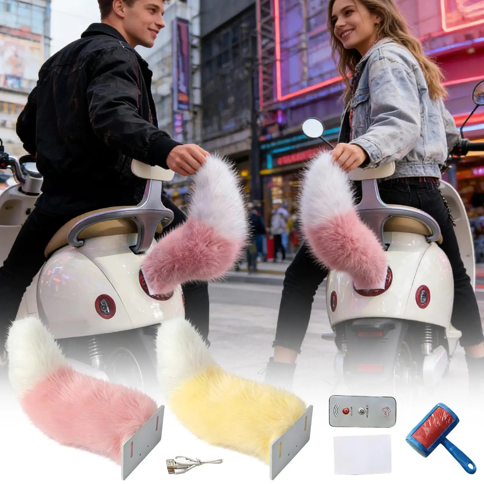 Animal Tail for Scooter &  Car biomimetic dynamic motion