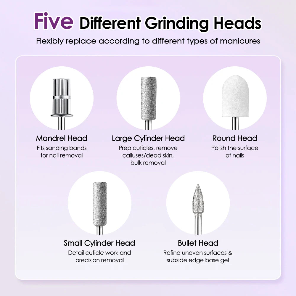 Electric Nail Drill Machine with UV Lamp
