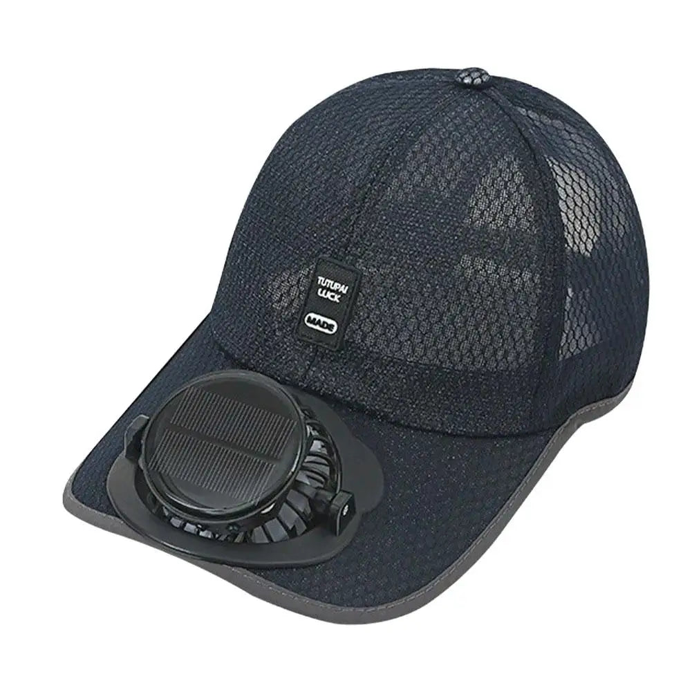 Solar-Lüfterhut, USB-wiederaufladbar für sommerliche Outdoor-Aktivitäten