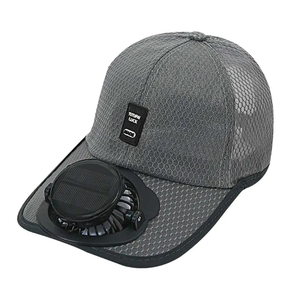 Solar-Lüfterhut, USB-wiederaufladbar für sommerliche Outdoor-Aktivitäten