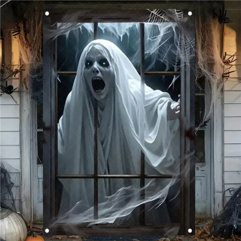 Halloween Curtain Banner