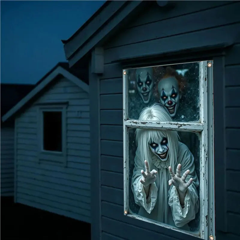 Halloween Curtain Banner