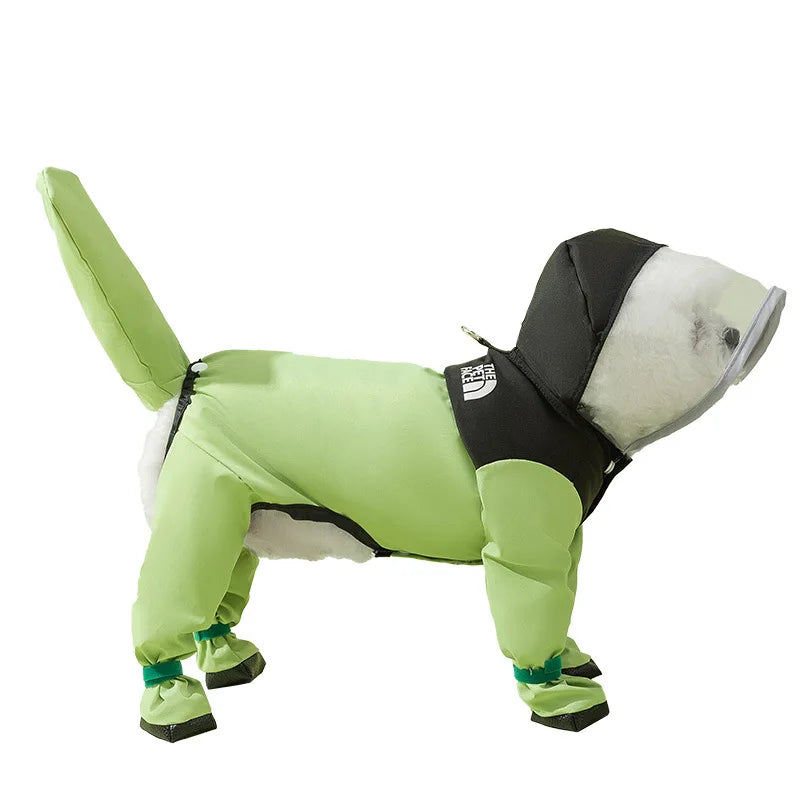 Waterproof Dog Jacket with Hood for Small, Medium & Large Breeds