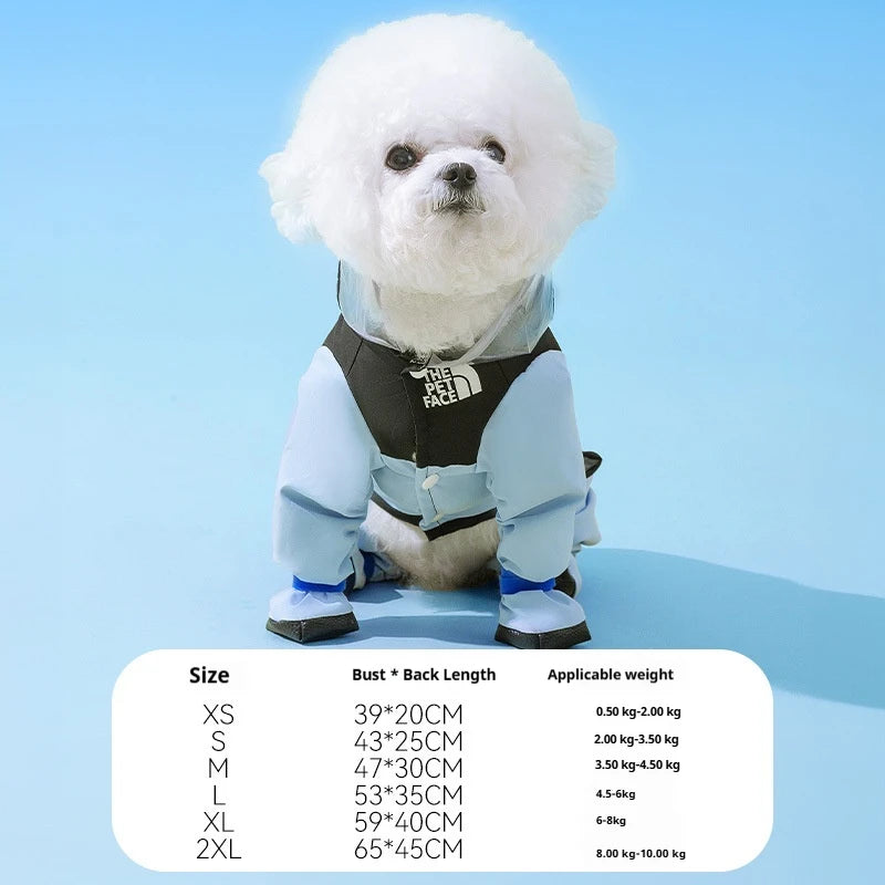 Waterproof Dog Jacket with Hood for Small, Medium & Large Breeds