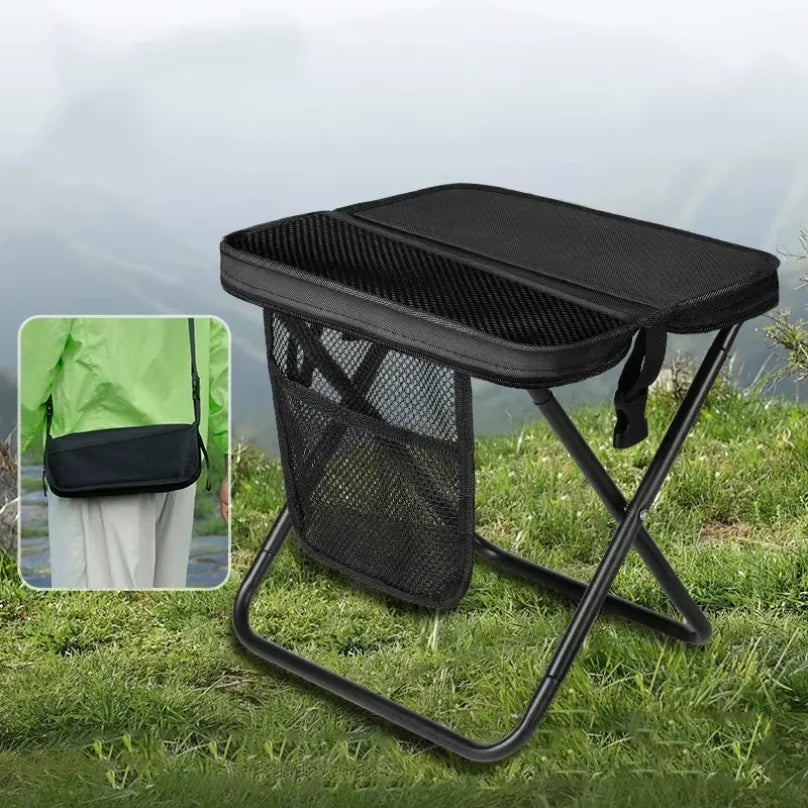 Tragbarer, leichter Outdoor-Angelstuhl mit Tragetasche