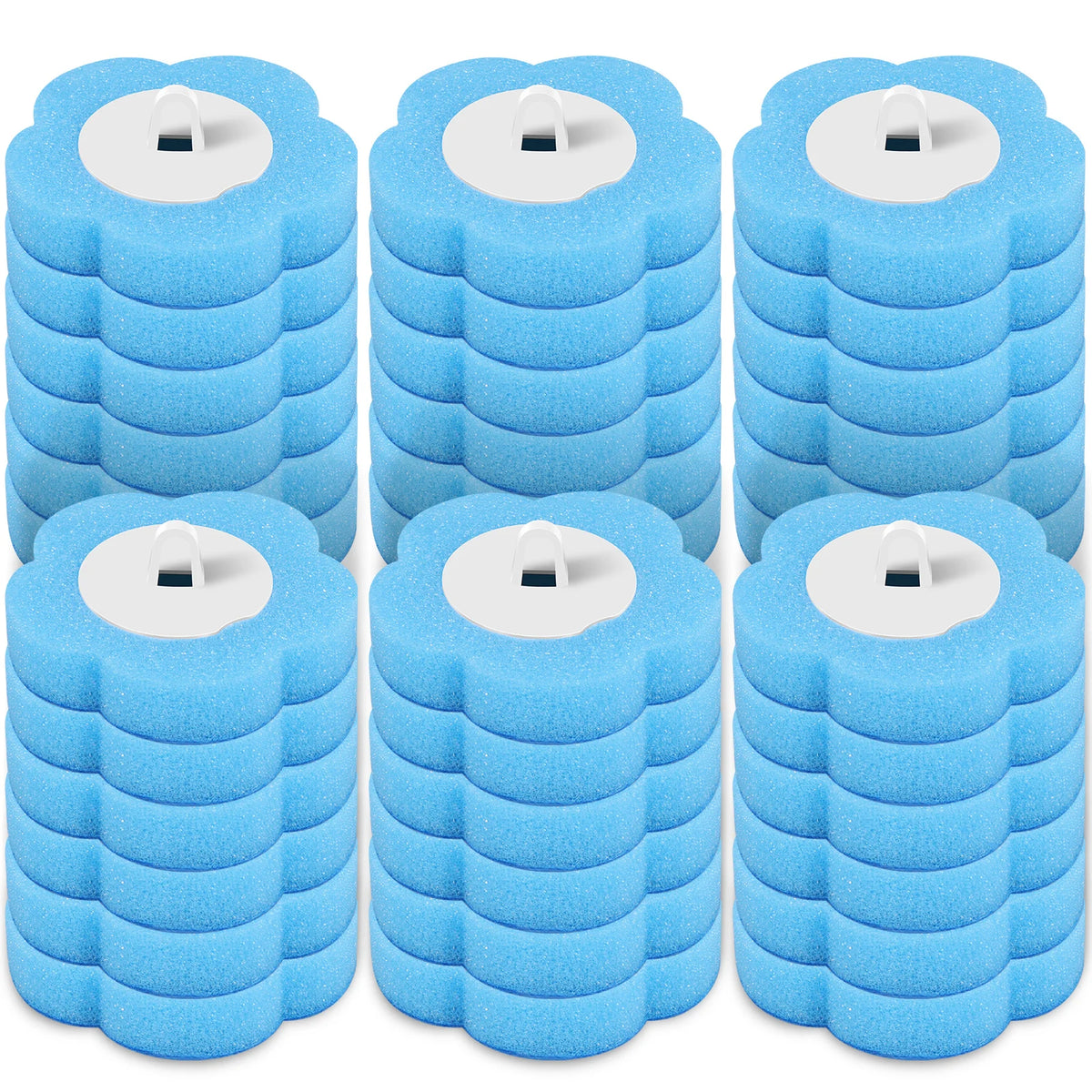 Disposable Scented Brush Heads with Auto Lid Holder & 360° Deep Cleaning