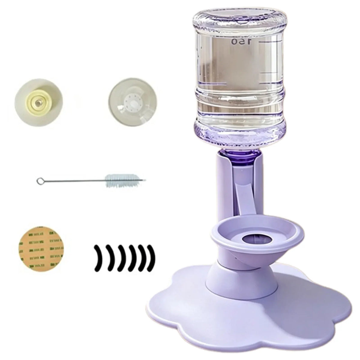 Adjustable Elevated Gravity Pet Water Dispenser