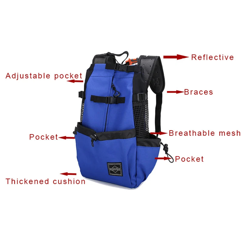 Bolsa de viaje transpirable para perros pequeños y medianos