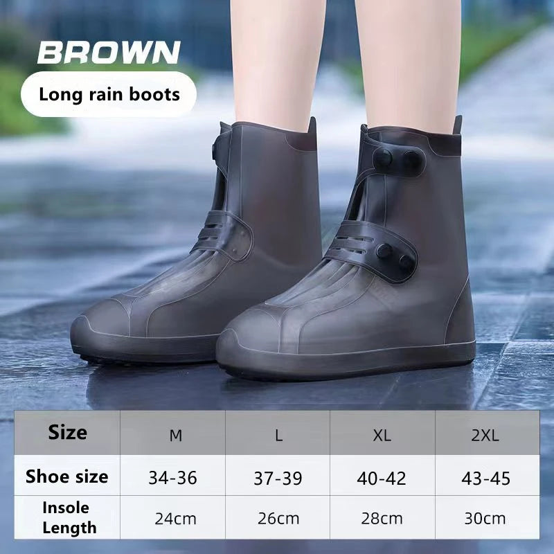 Fundas impermeables de caña alta para botas de lluvia