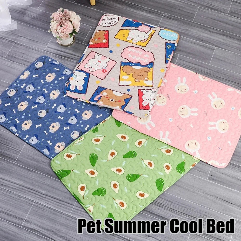 Ice Silk Pet Cooling Mat – Breathable Summer Bed for Dogs &  Cats