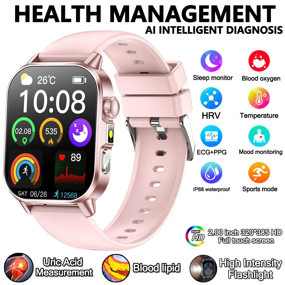 Alexa Built-In HD Smart Watch  Full Health Monitoring