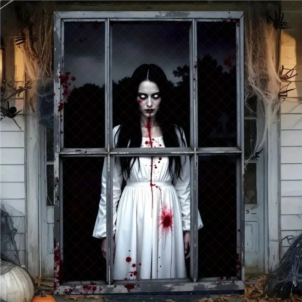 Halloween Curtain Banner