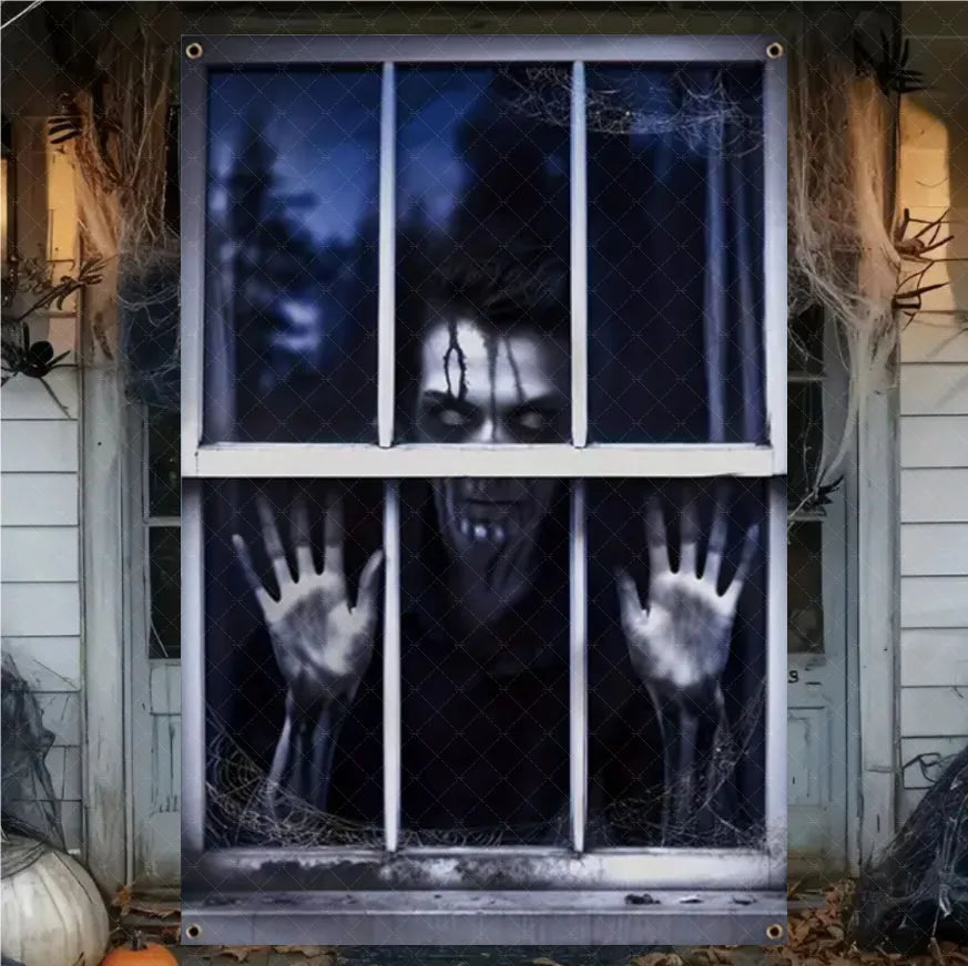 Halloween Curtain Banner