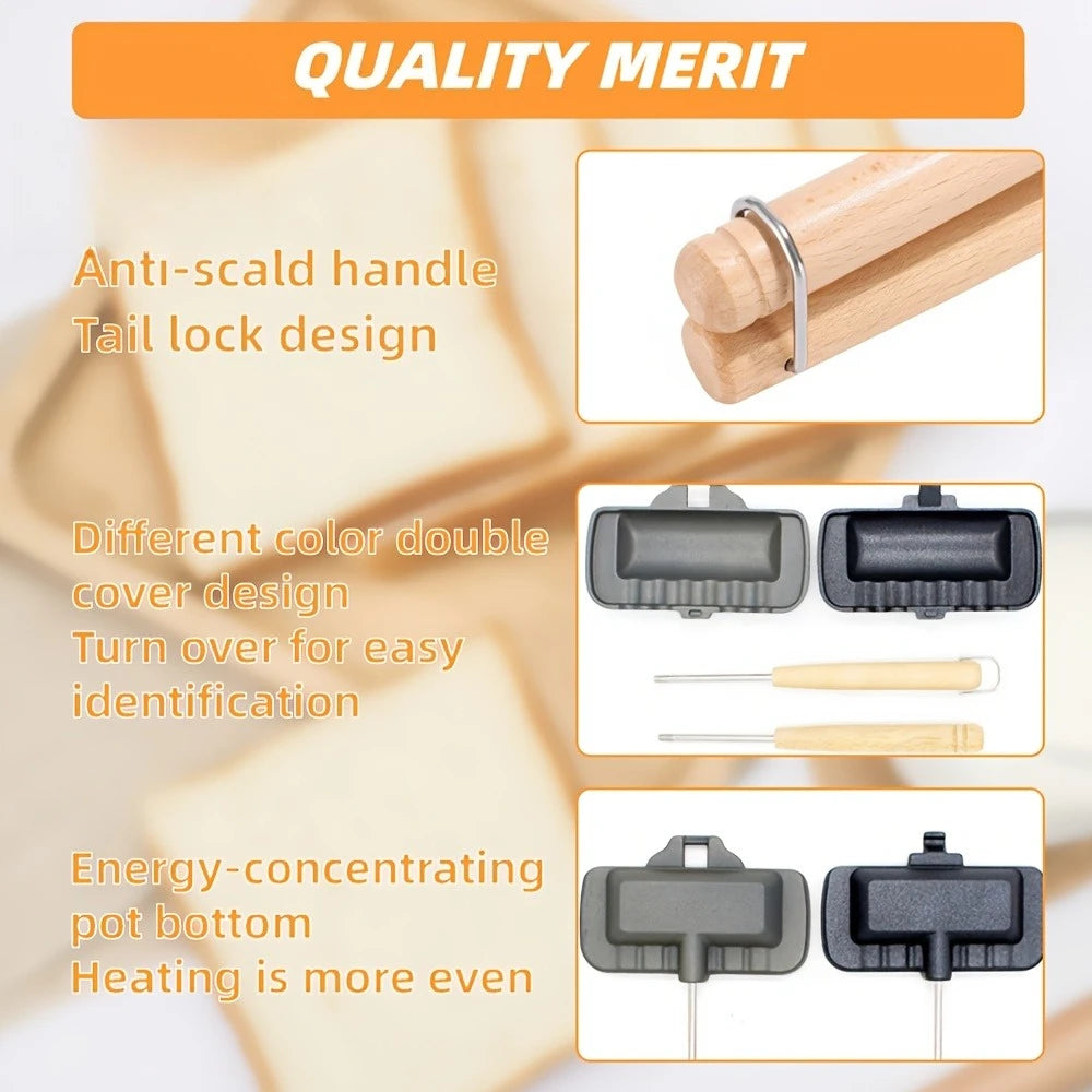Doppelseitiger Antihaft-Sandwichmaker