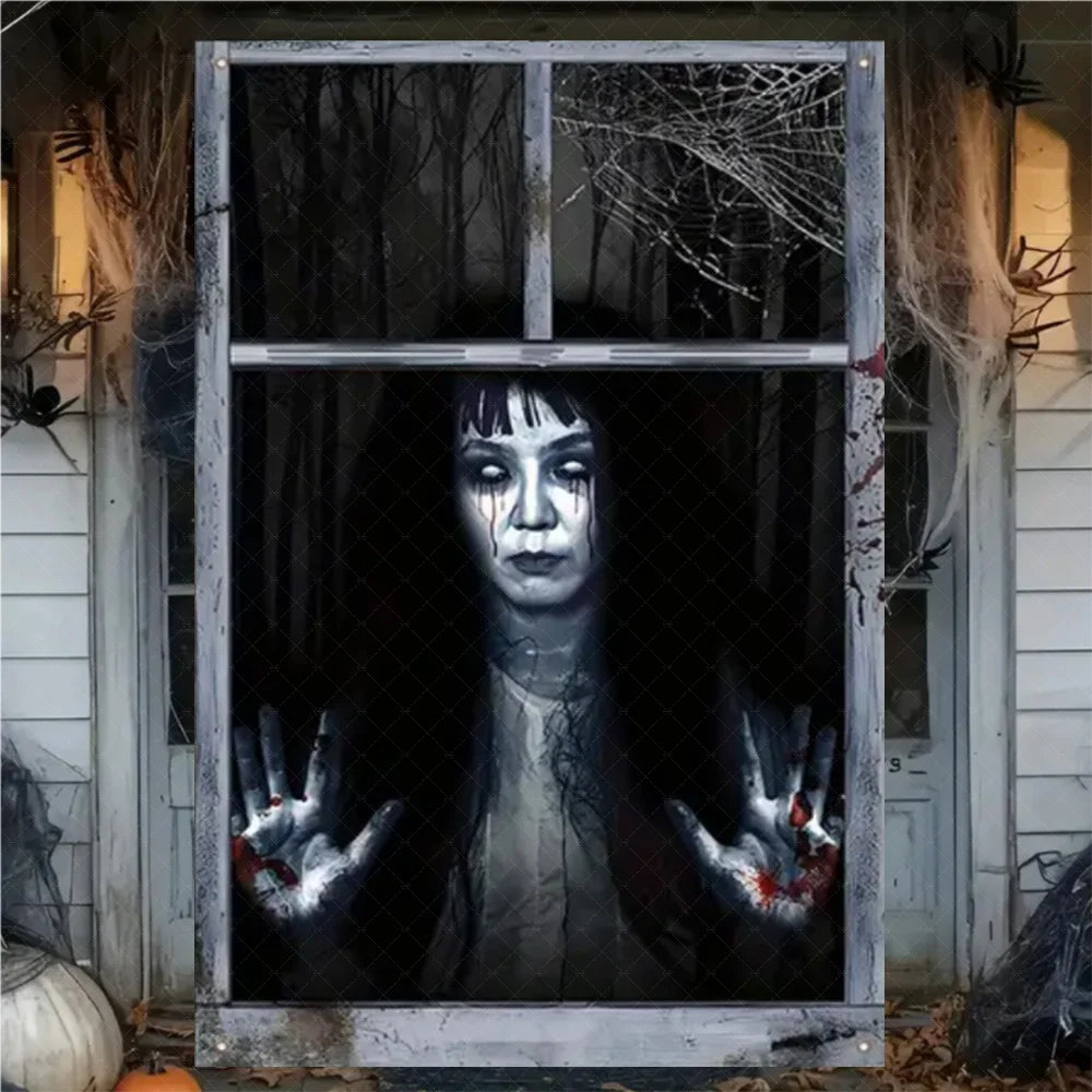 Halloween Curtain Banner