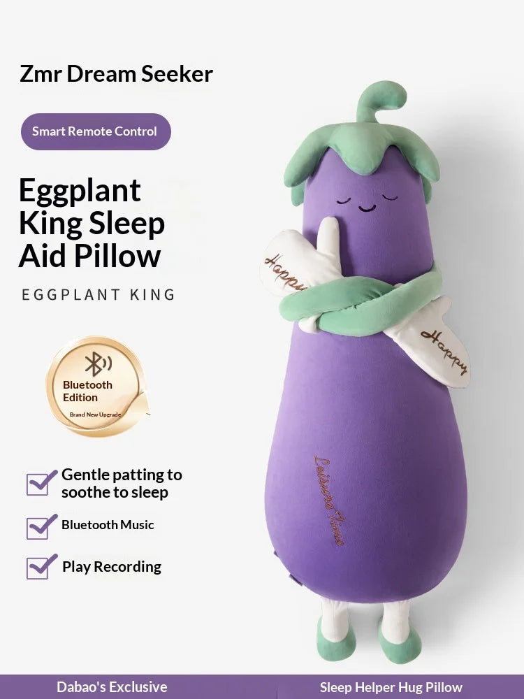 Eggplant Sleep Pillow Patting Plush Toy For Adults