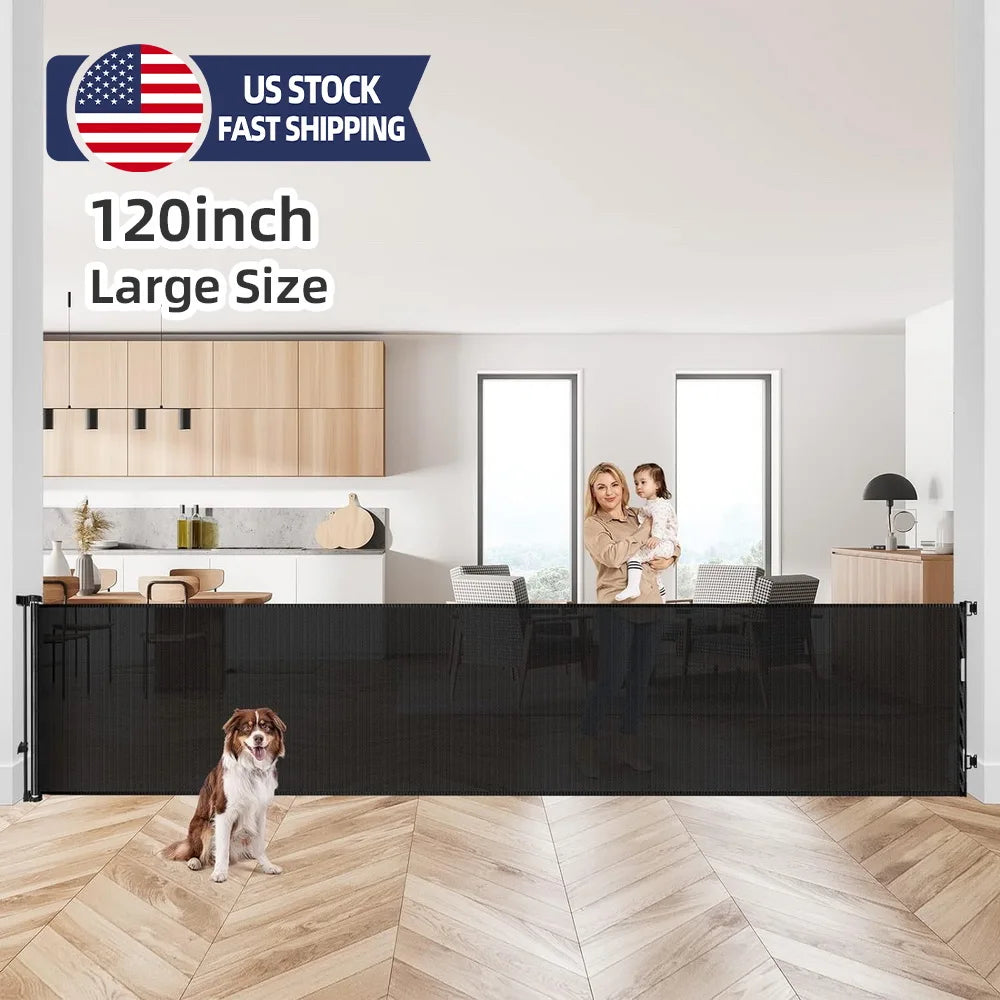 Adjustable Anti-Escape Baby Safety Gate for Doorways & Stairs