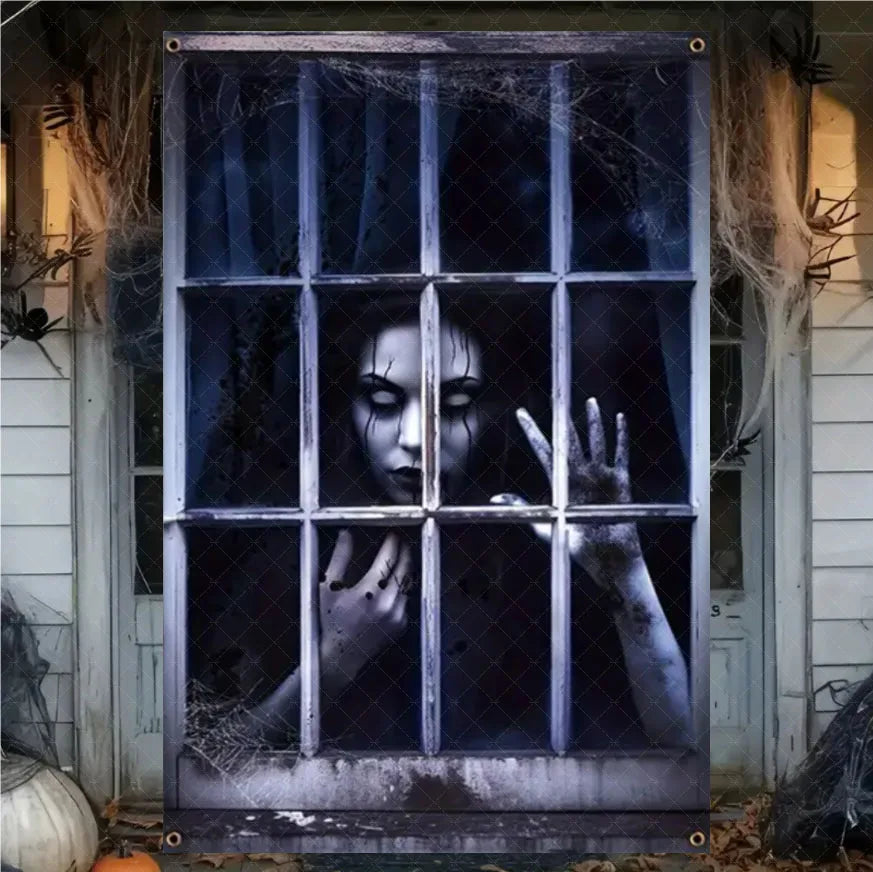 Halloween Curtain Banner