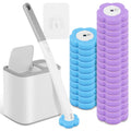 Disposable Scented Brush Heads with Auto Lid Holder & 360° Deep Cleaning