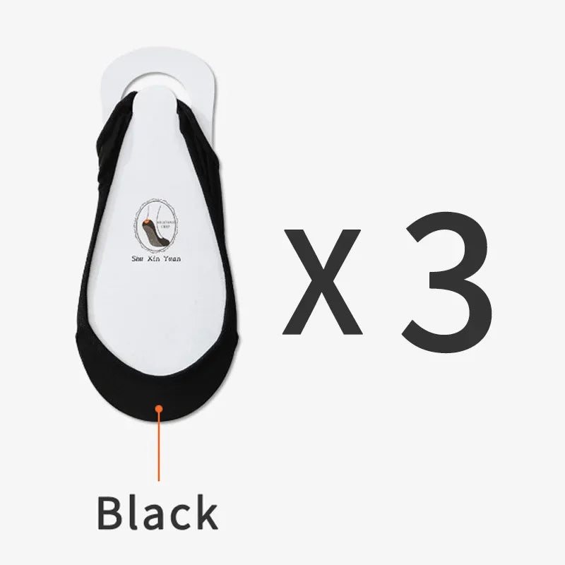 Invisible Low-Cut Footies with Silicone Grip for Heels &amp; Loafers
