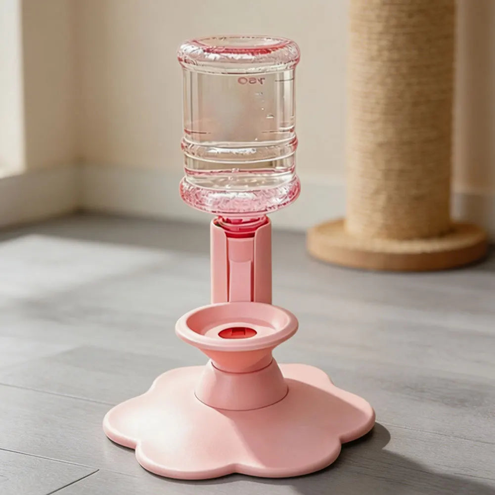Höhenverstellbarer, schwerkraftbetriebener Haustier-Wasserspender