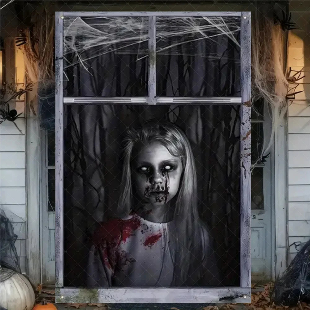 Halloween Curtain Banner