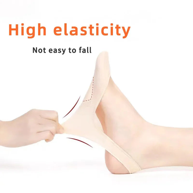Invisible Low-Cut Footies with Silicone Grip for Heels &amp; Loafers