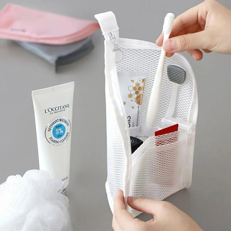 Clear Mesh Cosmetic Bag