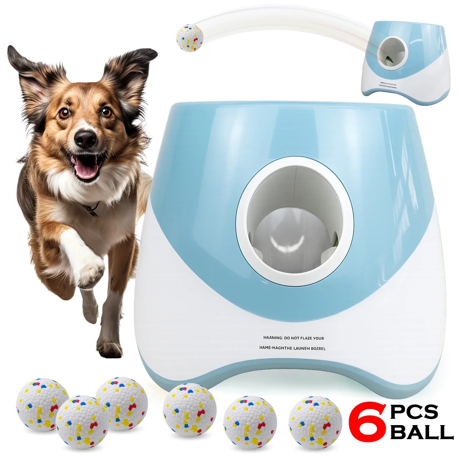 Lanzador automático de pelotas para perros – Máquina de lanzar recargable para perros pequeños y medianos