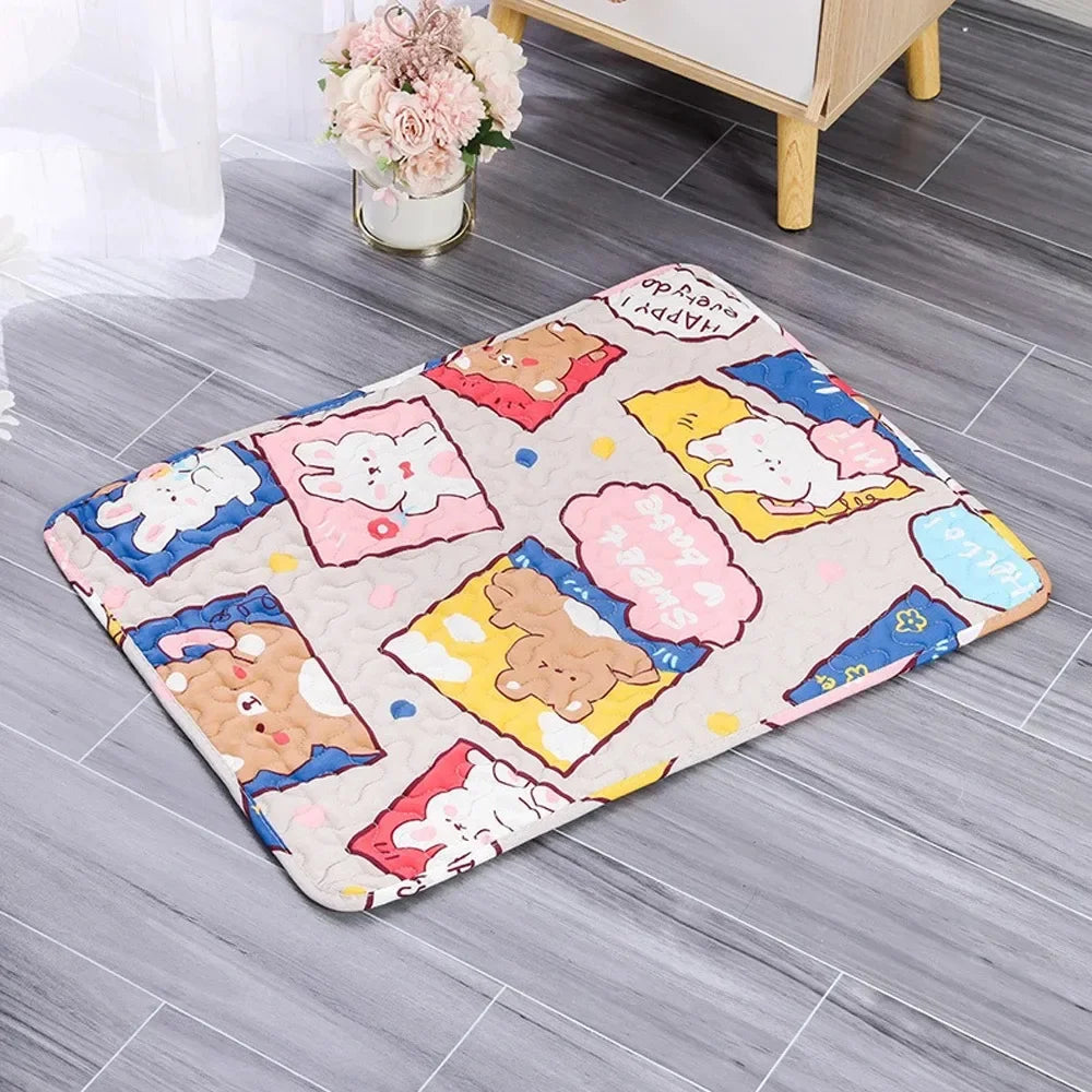 Ice Silk Pet Cooling Mat – Breathable Summer Bed for Dogs &  Cats