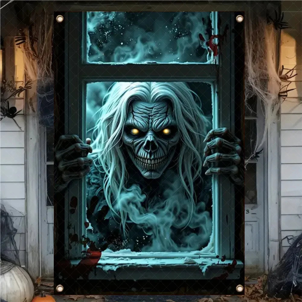 Halloween Curtain Banner