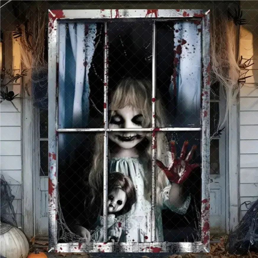 Halloween Curtain Banner