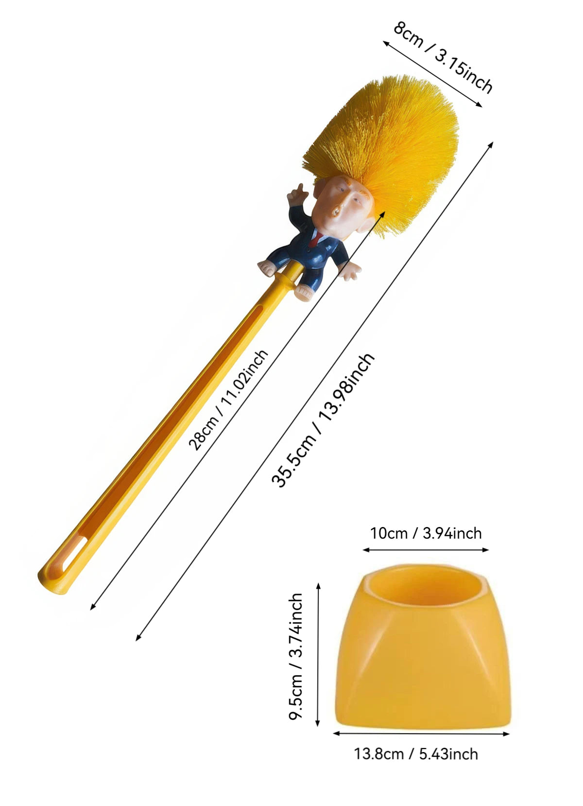 Cepillo de inodoro limpiador de baños con mango