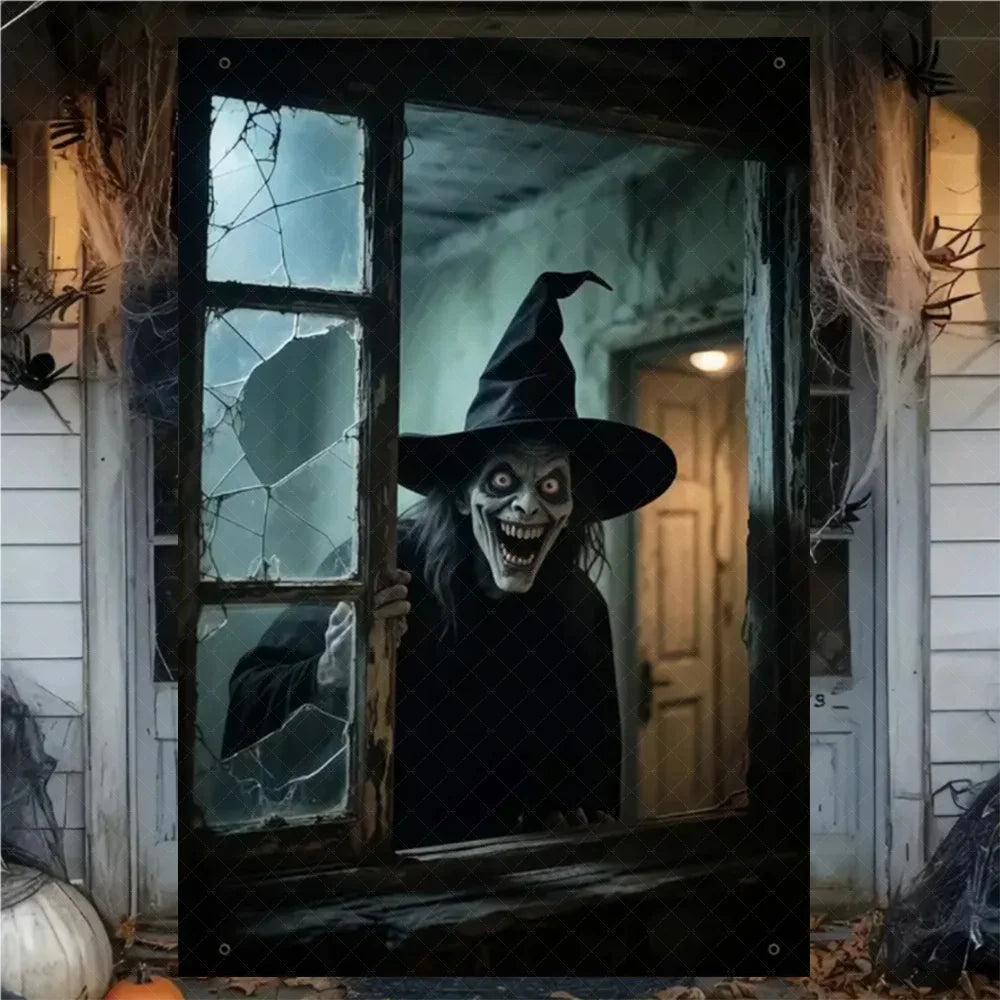 Halloween Curtain Banner