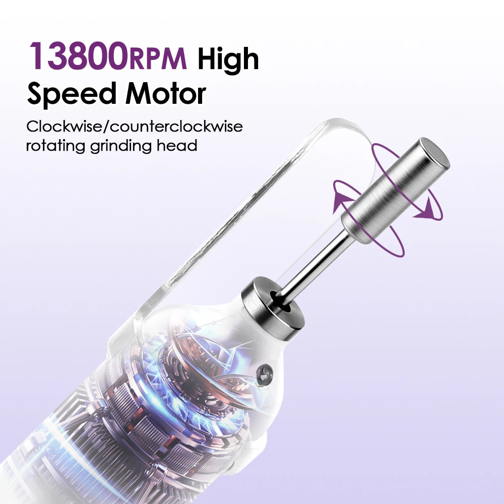 Electric Nail Drill Machine with UV Lamp