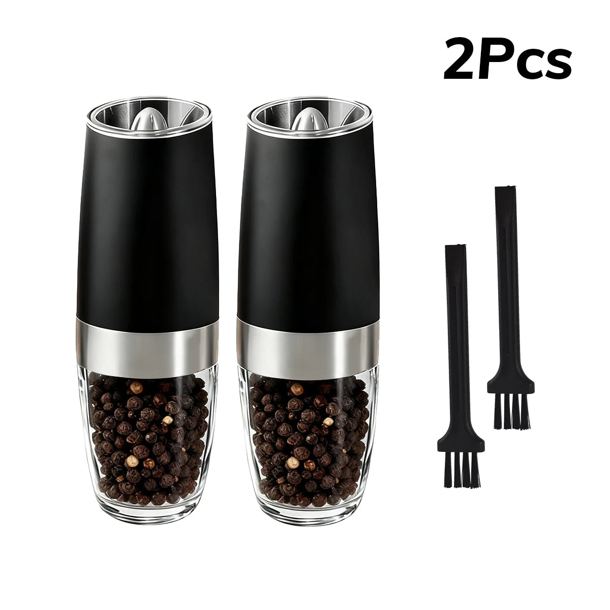 Electric Pepper and Salt Grinder Set 2pcs
