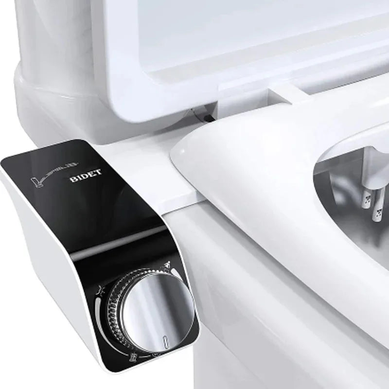 Adjustable Non-Electric Bidet Toilet Seat - Ultra-Thin Installation