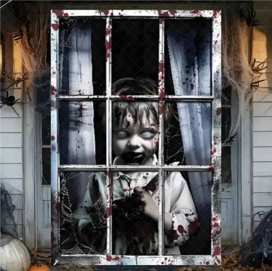 Halloween Curtain Banner