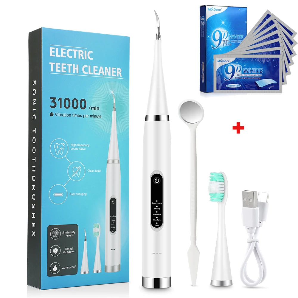 Cepillo de dientes sónico con raspador dental