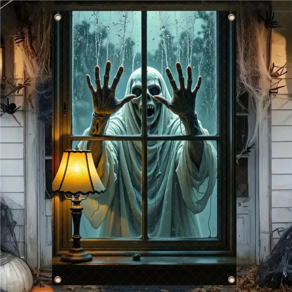 Halloween Curtain Banner