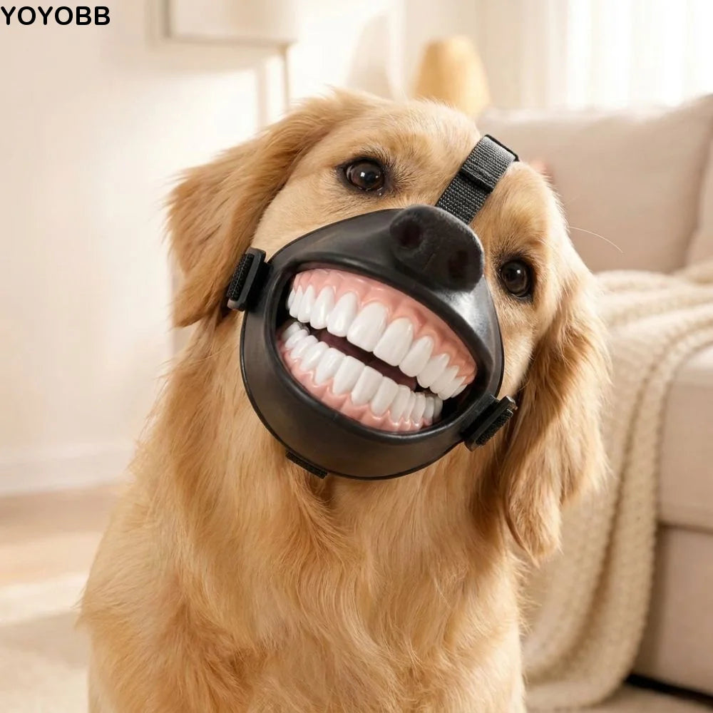 Novelty Teeth Costume Prop with Adjustable Straps for Medium & Large Dogs