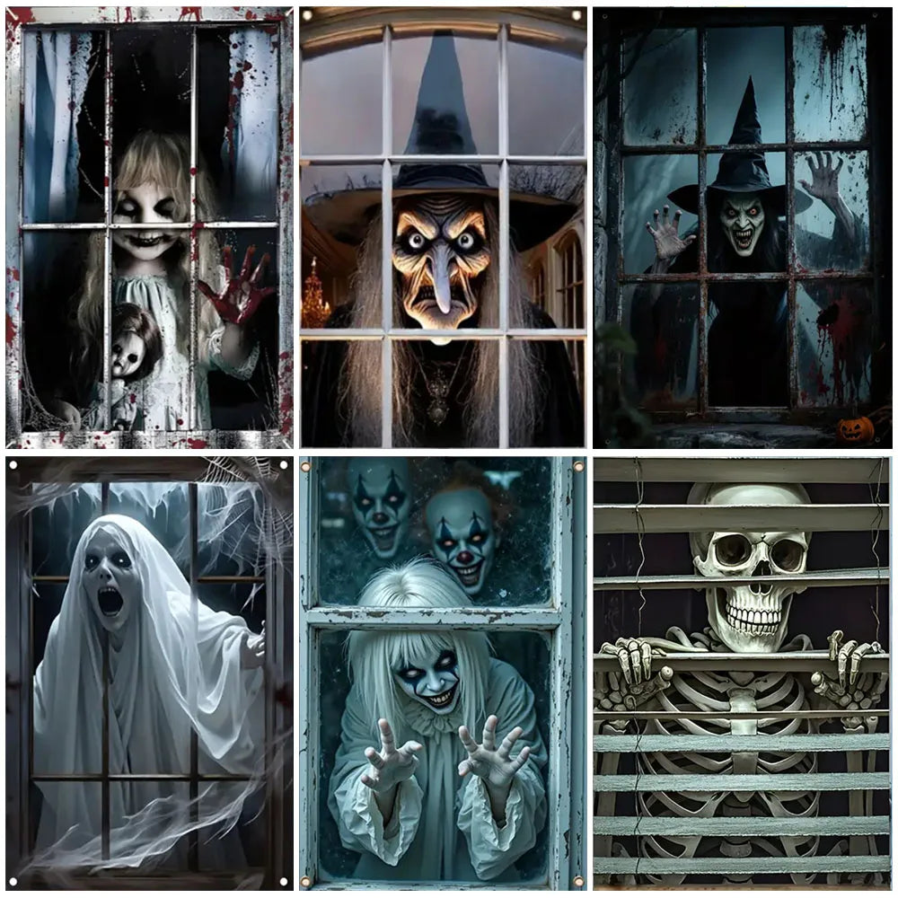 Halloween Curtain Banner