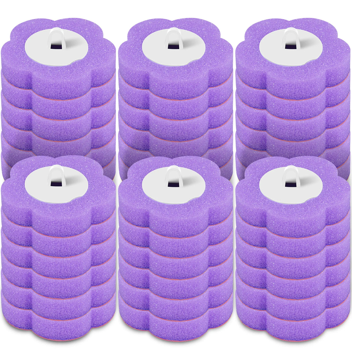 Disposable Scented Brush Heads with Auto Lid Holder & 360° Deep Cleaning