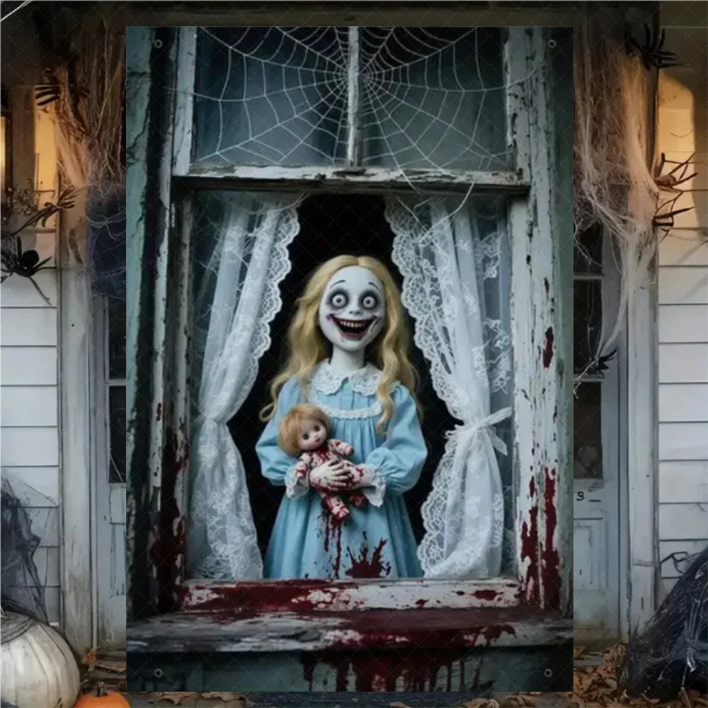 Halloween Curtain Banner